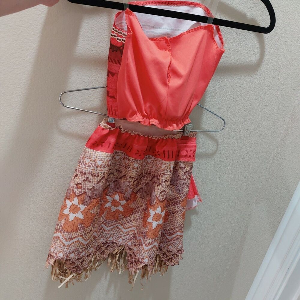 Disney MOANA  Adventure Outfit Play Costume Headband Fits 4-6X - Picture 8 of 9